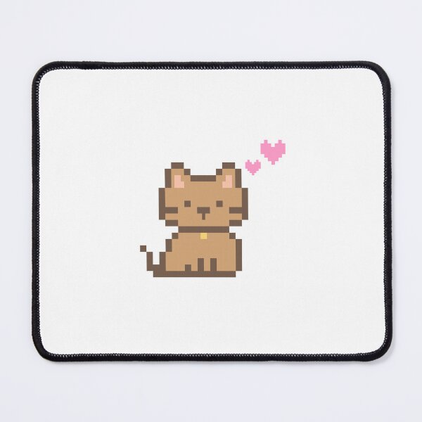 Item preview, Pixel Cute Cat with Hearts designed and sold by Horizonie.