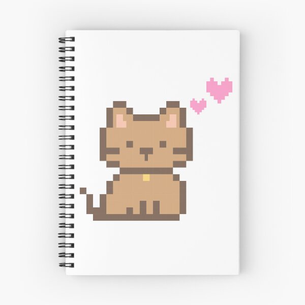 Item preview, Pixel Cute Cat with Hearts designed and sold by Horizonie.