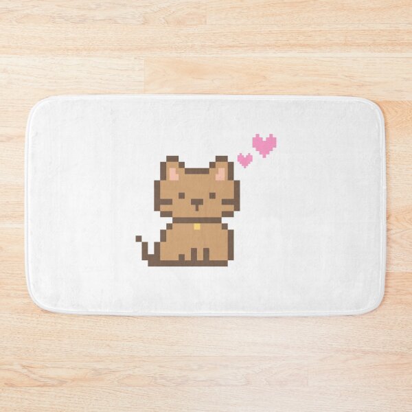 Item preview, Pixel Cute Cat with Hearts designed and sold by Horizonie.