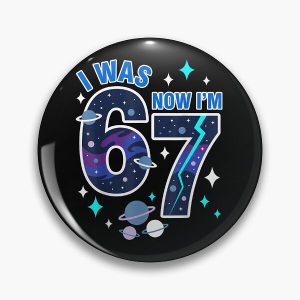 Item preview, I Was Six Now I'm Seven Birthday Space Theme designed and sold by Daisy Grimes.
