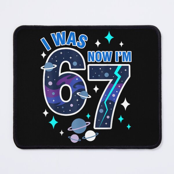 Item preview, I Was Six Now I'm Seven Birthday Space Theme designed and sold by Daisy Grimes.