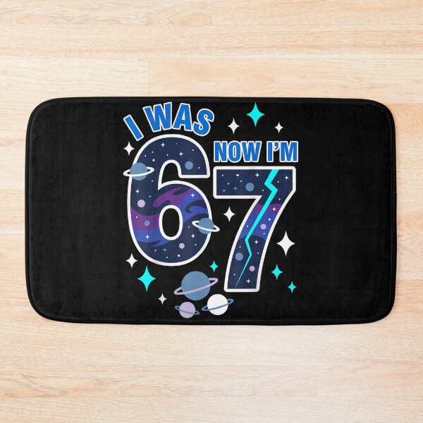 Item preview, I Was Six Now I'm Seven Birthday Space Theme designed and sold by Daisy Grimes.