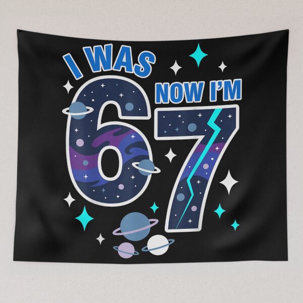 Item preview, I Was Six Now I'm Seven Birthday Space Theme designed and sold by Daisy Grimes.