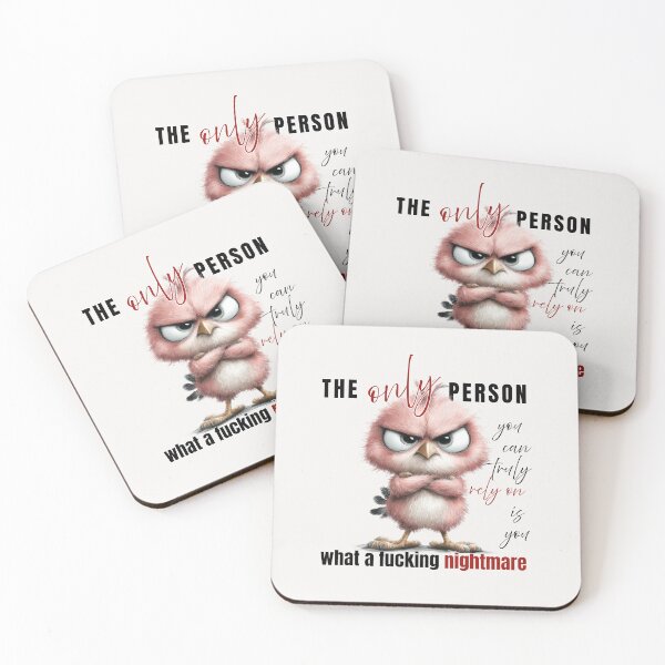 Item preview, Dark Humor Bird Design – The Only Person You Can Truly Rely On Is You designed and sold by KymeraStudio25.