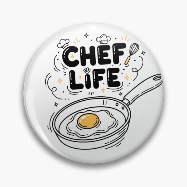 Item preview, Chef Life Playful Frying Pan Culinary Design designed and sold by Faithful Inspiration.