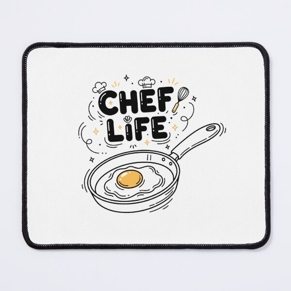 Item preview, Chef Life Playful Frying Pan Culinary Design designed and sold by Faithful Inspiration.