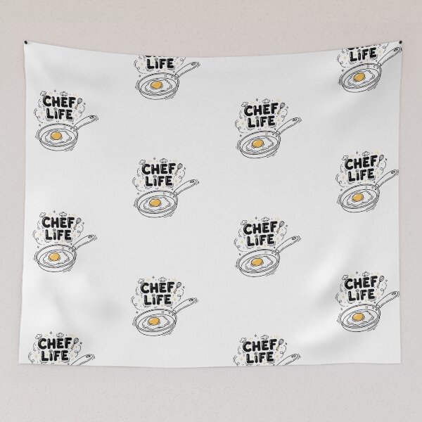 Item preview, Chef Life Playful Frying Pan Culinary Design designed and sold by Faithful Inspiration.