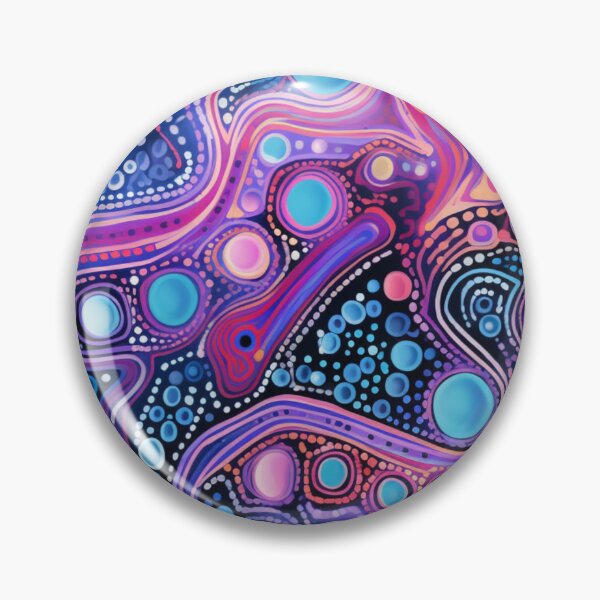 Item preview, Aboriginal Inspired Dot Art - Midnight Pathways designed and sold by GrinGalore.
