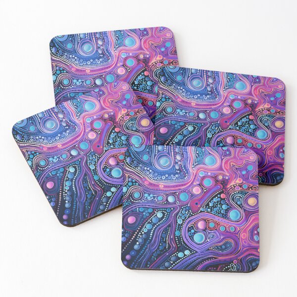 Item preview, Aboriginal Inspired Dot Art - Midnight Pathways designed and sold by GrinGalore.