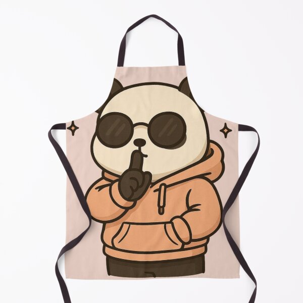 Item preview, Adorable Panda in Cozy Orange Hoodie designed and sold by Aloloco.