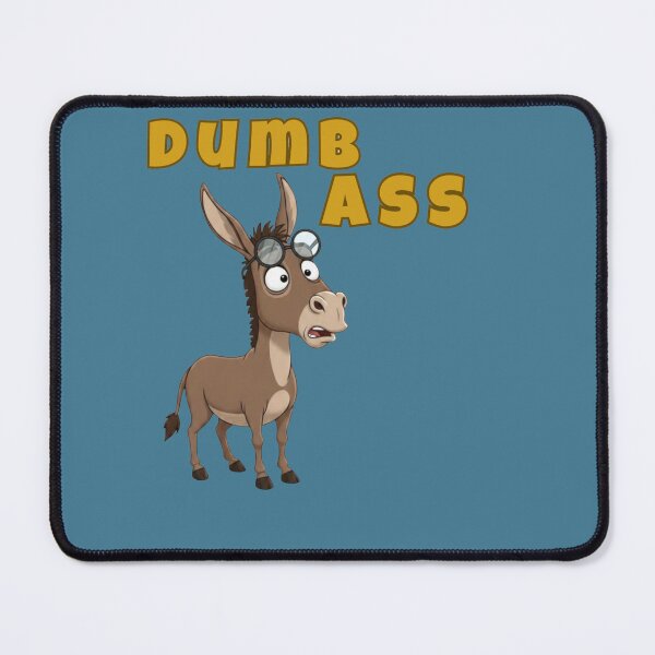 Item preview, Funny Dumb Ass Donkey With Glasses - Sarcastic Nerd Animal Pun designed and sold by CloudyCatArt.