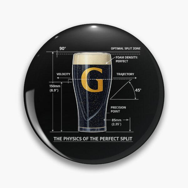 Item preview, The Physics of the Perfect Split Irish Beer Humor designed and sold by Daisy Grimes.