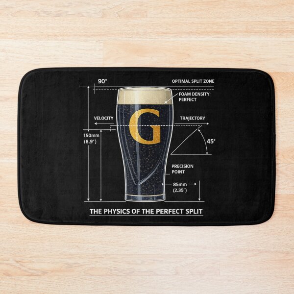 Item preview, The Physics of the Perfect Split Irish Beer Humor designed and sold by Daisy Grimes.