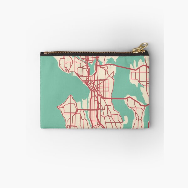 Item preview, Seattle Map (Washington, USA) designed and sold by MapsByLeo.