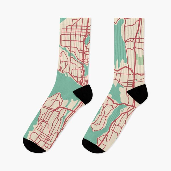 Item preview, Seattle Map (Washington, USA) designed and sold by MapsByLeo.