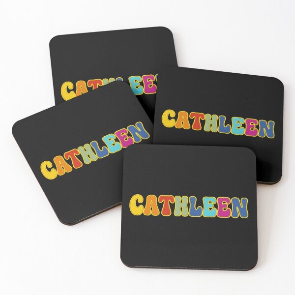 Item preview, ❤️ Cathleen Personalized Name Wavy Retro Shirt, Coffee Mug, Sticker Gift designed and sold by HelixPedia.