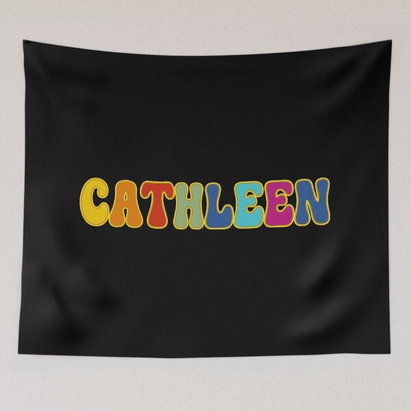 Item preview, ❤️ Cathleen Personalized Name Wavy Retro Shirt, Coffee Mug, Sticker Gift designed and sold by HelixPedia.