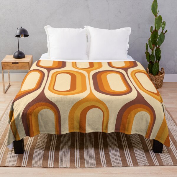 Item preview, Mid Century Modern Retro 70s - Orange and Brown designed and sold by JMgraphic.