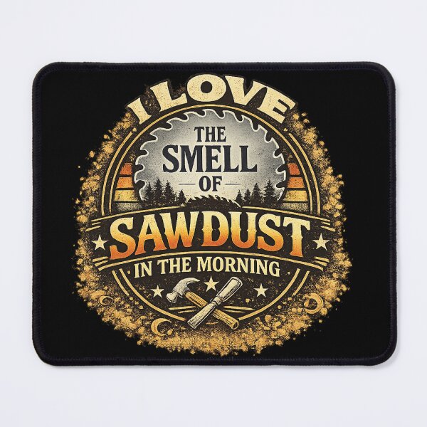 Item preview, I Love The Smell Of Sawdust In The Morning Vintage Woodworking designed and sold by MasticGraphic.