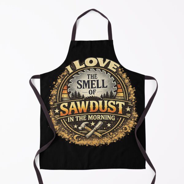 Item preview, I Love The Smell Of Sawdust In The Morning Vintage Woodworking designed and sold by MasticGraphic.