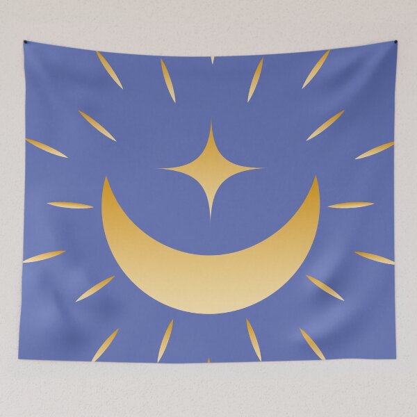 Item preview, Design Moon and Star, Yellow Gradient 1 designed and sold by ZorianArt.