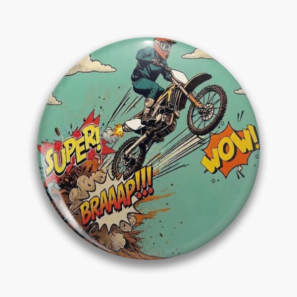 Item preview, Retro Motocross Comic Jump designed and sold by KurczakDomowy.