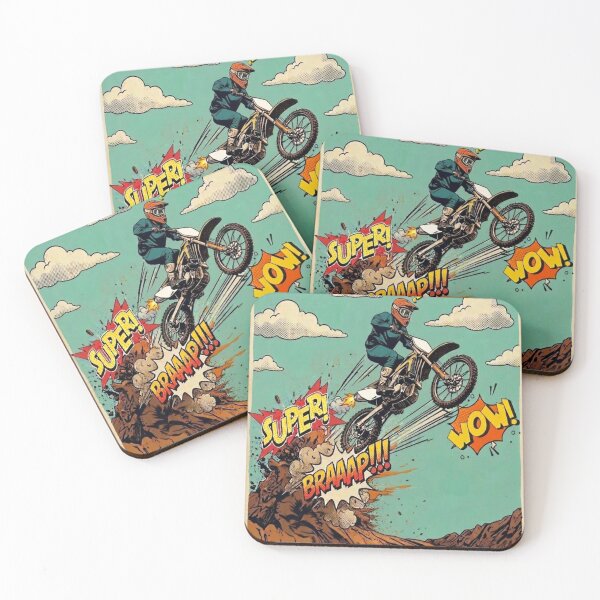 Item preview, Retro Motocross Comic Jump designed and sold by KurczakDomowy.
