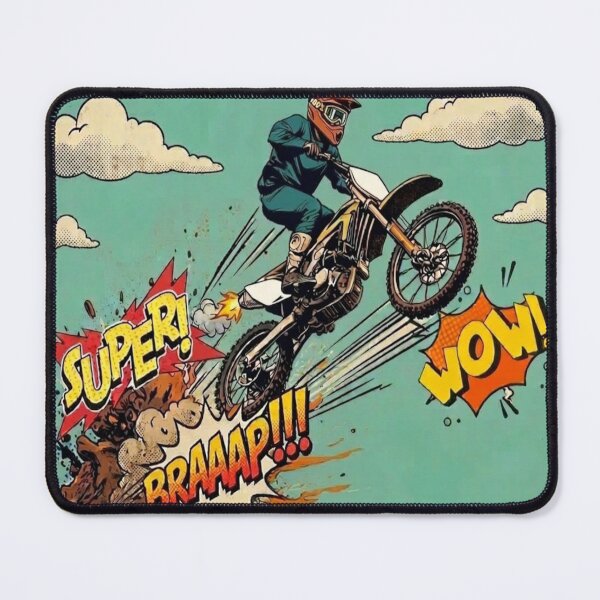 Item preview, Retro Motocross Comic Jump designed and sold by KurczakDomowy.