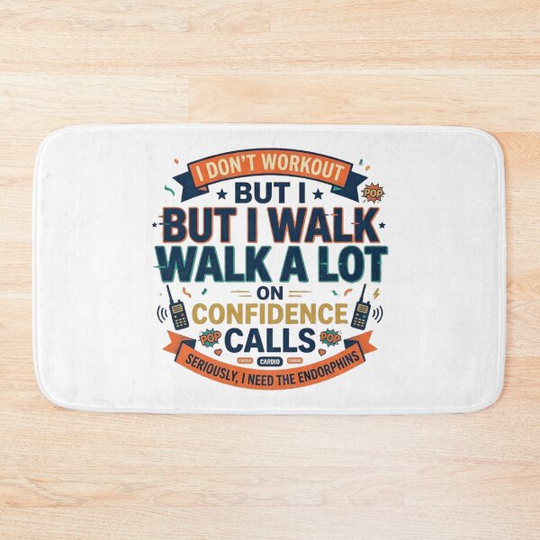Item preview, I Walk A Lot On Confidence Calls - Funny Work From Home Quote designed and sold by Wear Sculpt.