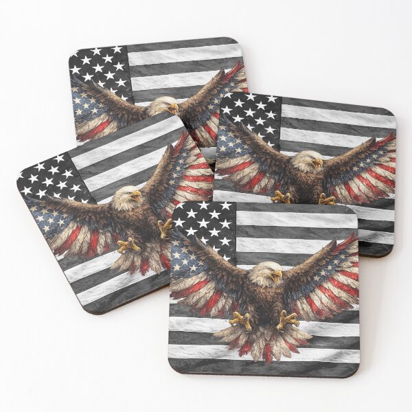 Item preview, Stars and Stripes Eagle – American Pride Design designed and sold by Fourdoorsout.