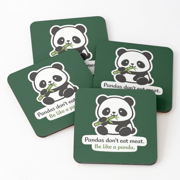 Item preview, Pandas don't eat Meat designed and sold by LuluLeb.