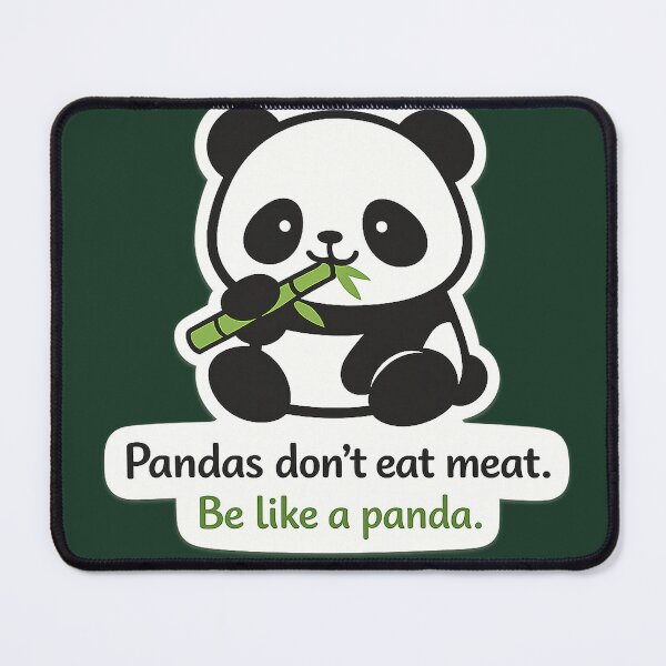 Item preview, Pandas don't eat Meat designed and sold by LuluLeb.