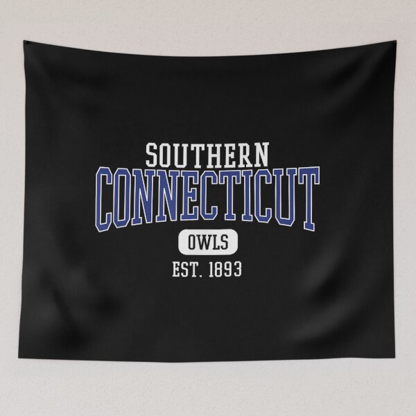Item preview, Southern Connecticut Owls Vintage College Est 1893 Alumni Mascot Blue White T-Shirt designed and sold by FloroFablem.