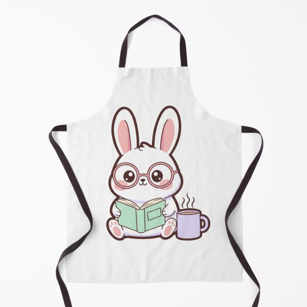 Item preview, Bunny reading a book with tea designed and sold by Tiny Step Creation.