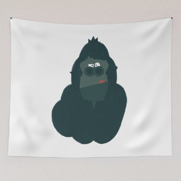 Item preview, Cute Friendly Gorilla Illustration designed and sold by DoodleODay.