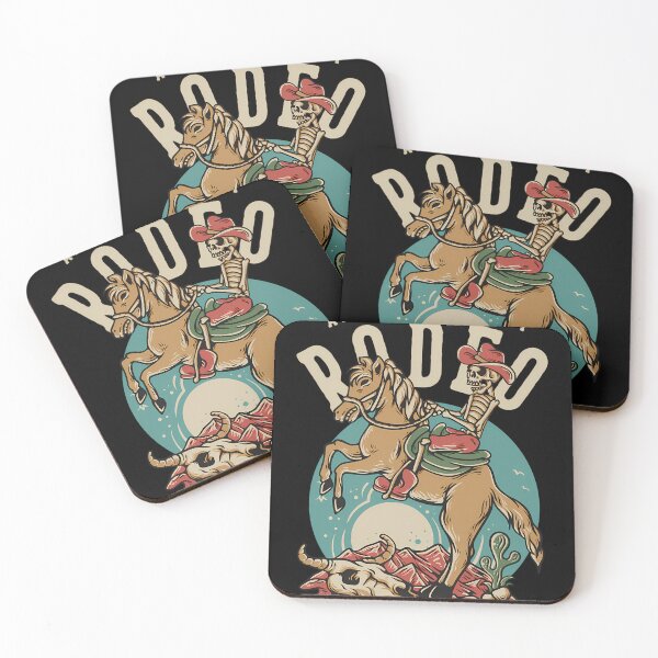 Item preview, American Cowboy Rodeo skeleton riding a horse  designed and sold by harrytop168.