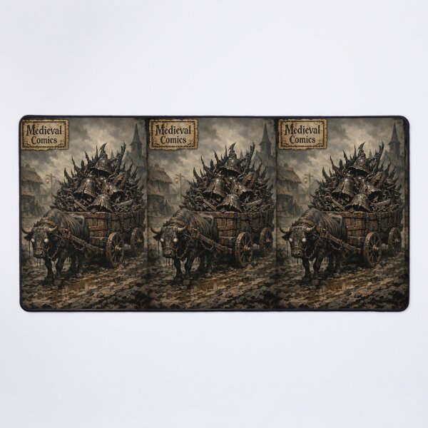 Item preview, The Iron-Bound Tithe-Cart - Medieval Horror designed and sold by bapupa.