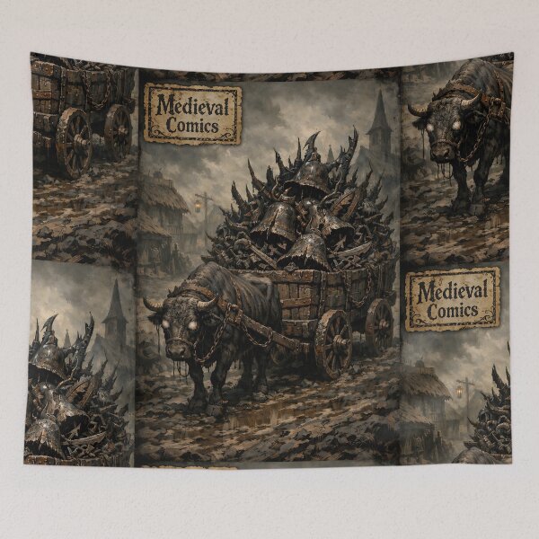 Item preview, The Iron-Bound Tithe-Cart - Medieval Horror designed and sold by bapupa.