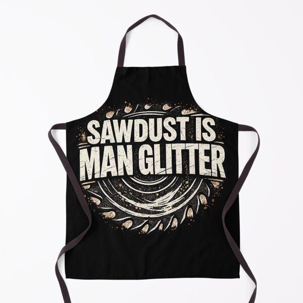 Item preview, Sawdust Is Man Glitter Woodworking Humor Design designed and sold by MasticGraphic.
