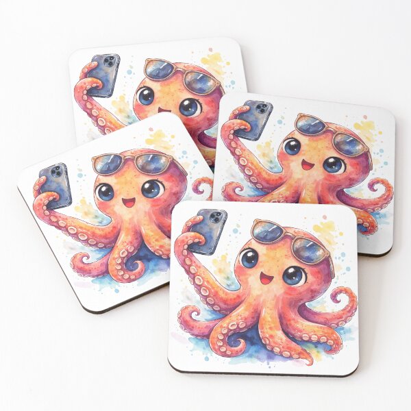 Item preview, Octopus Selfie  designed and sold by LoopyPop.