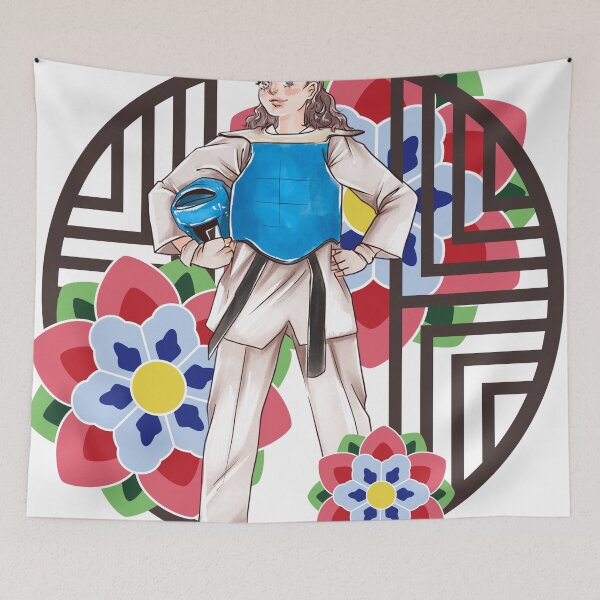 Item preview, Ready for Sparring - Taekwondo Champion designed and sold by Kanniax.