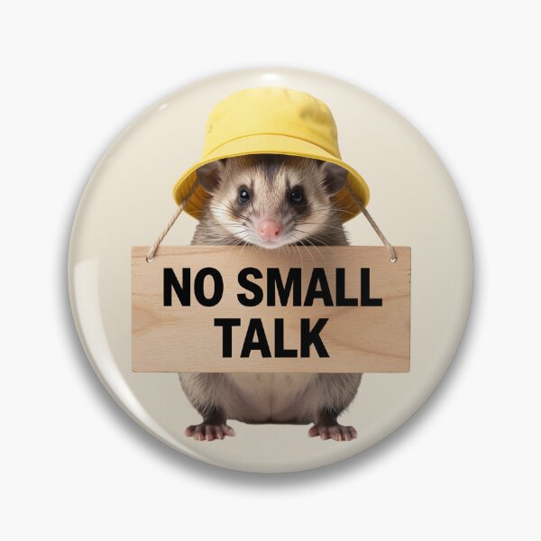 Item preview, No Small Talk Fishing Ferret designed and sold by EimSol.