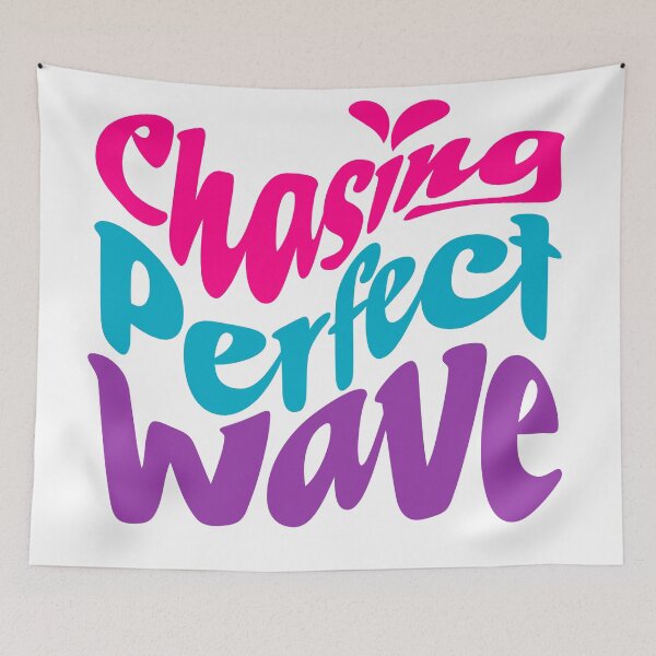 Item preview, Chasing the Perfect Wave – Surf Quote Beach Lifestyle designed and sold by xam.