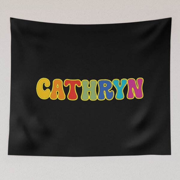 Item preview, ❤️ Cathryn Personalized Name Wavy Retro Shirt, Coffee Mug, Sticker Gift designed and sold by HelixPedia.