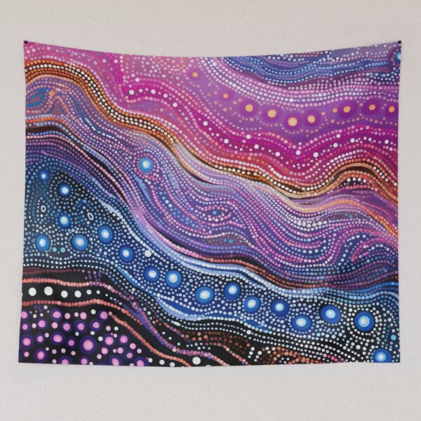 Item preview, Aboriginal Inspired Dot Art - Midnight Ways designed and sold by GrinGalore.