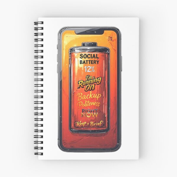 Item preview, Social Battery - 12% I'm running on backup politeness right now. Keep It Brief designed and sold by Pirate-Coast.