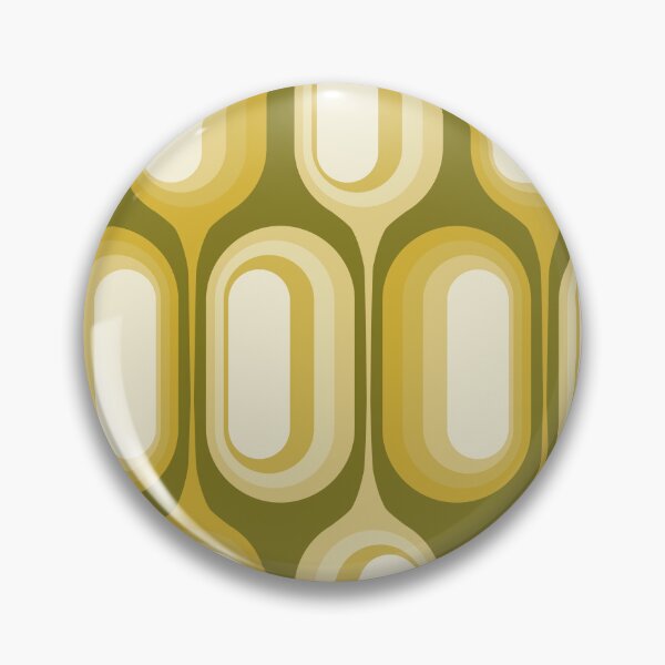 Item preview, Mid Century Modern Retro 70s - Olive Green and Mustard Yellow designed and sold by JMgraphic.
