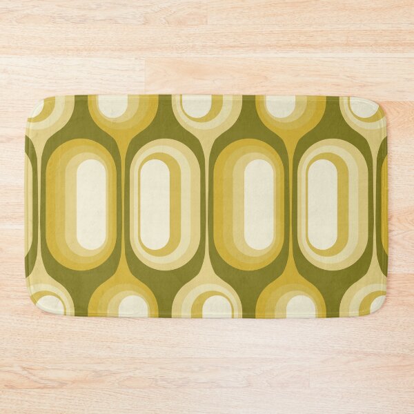 Item preview, Mid Century Modern Retro 70s - Olive Green and Mustard Yellow designed and sold by JMgraphic.