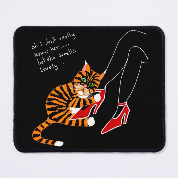 Item preview, POLITOCAT and Red Shoes Lady Funny Cat Cartoon designed and sold by Tale Teller Club.
