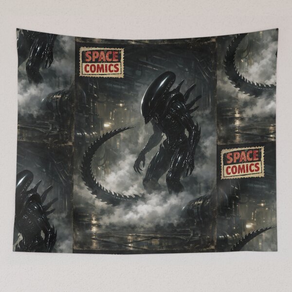Item preview, The Obsidian Stalker - Space Horror Alien designed and sold by bapupa.